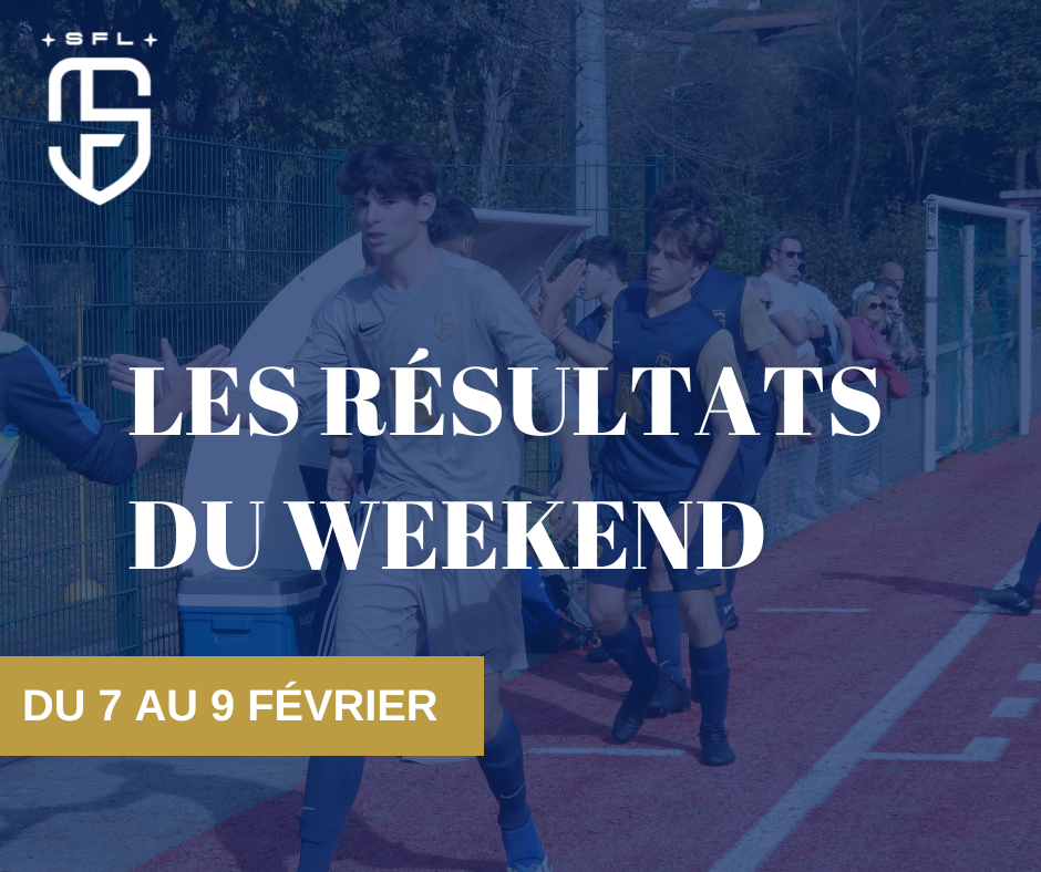Les résultats du weekend